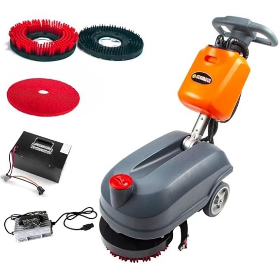 Commercial Floor Scrubber Dryer 14500 sqft/h 4-Gal Tank