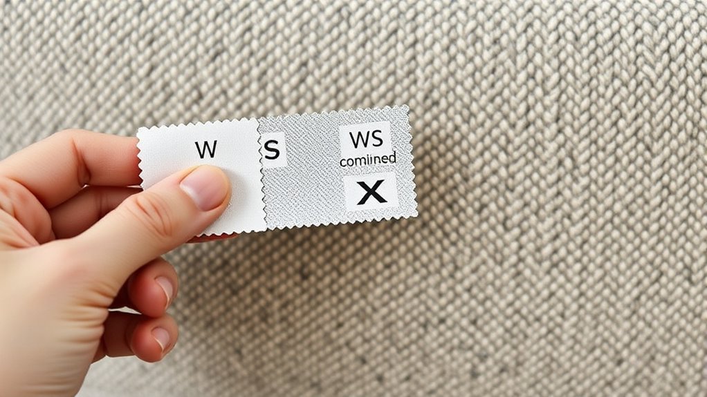 identify fabric care labels