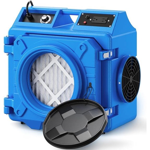 Industrial Air Scrubber with HEPA and Carbon Filters