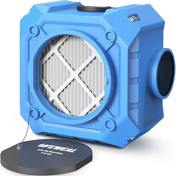 Commercial Air Scrubber with HEPA & MERV-10 Filters