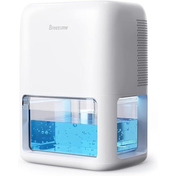 BREEZOME 60oz Dehumidifier with Lights and Timer