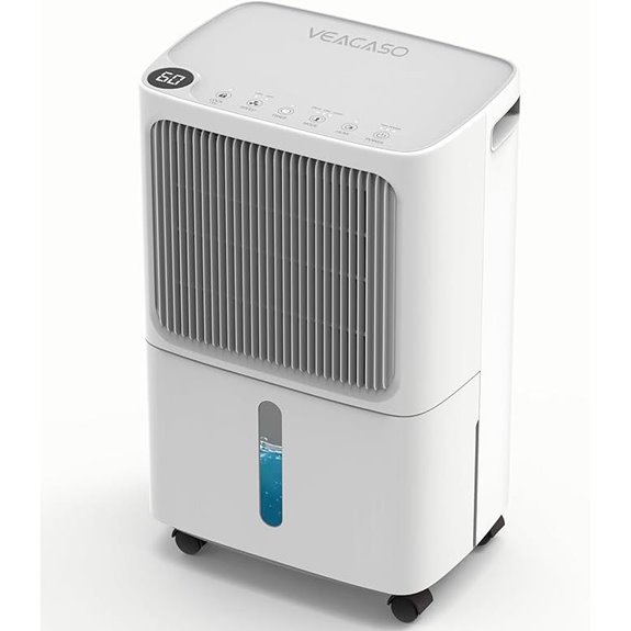 VEAGASO 2500 Sq. Ft Dehumidifier with Digital Control