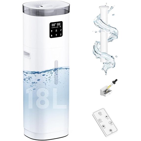 Large Room Humidifier with Remote and Aroma Box