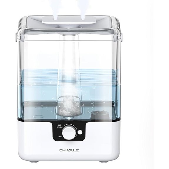 CHIVALZ 6L Quiet Top-Fill Humidifier for Large Rooms