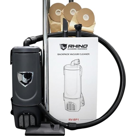 Rhino Lightweight Commercial Backpack Vacuum Cleaner