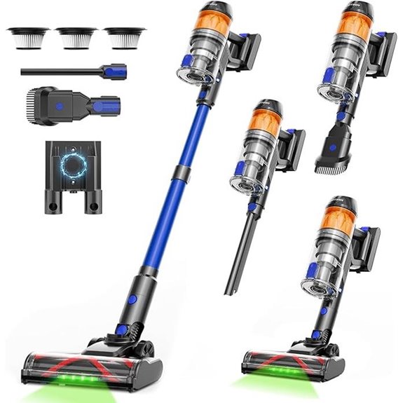 Cordless Vacuum Cleaner 500W 40Kpa Lightweight Rechargeable