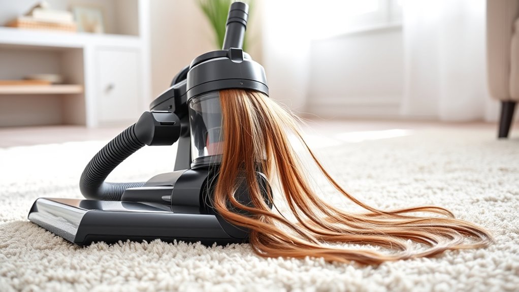 long hair vacuum features