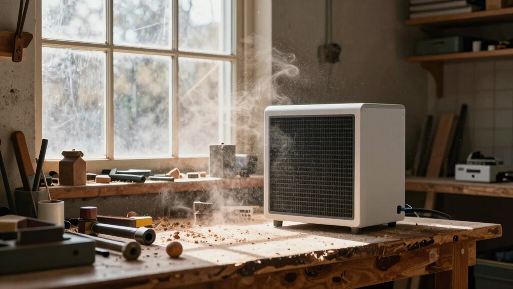 minimize dust in workshop