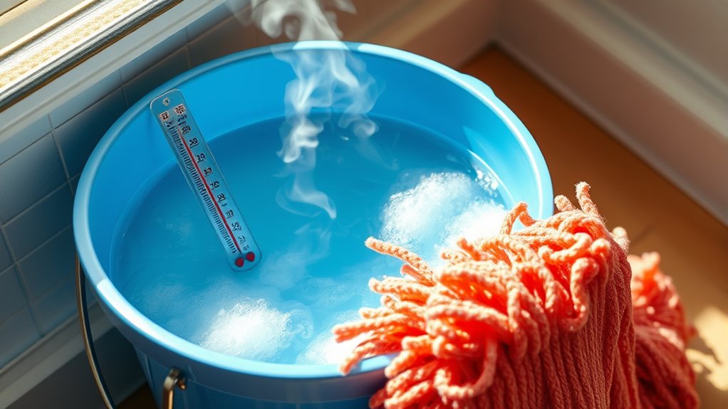 optimal mop water temperature