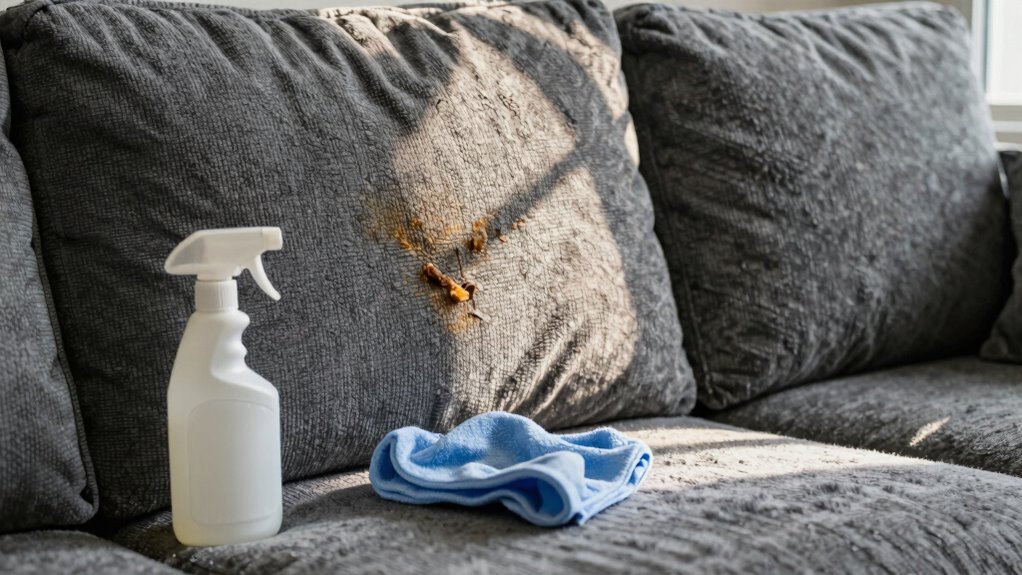 over wetting microfiber couch