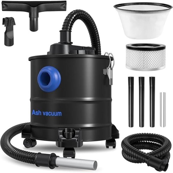Ash Vacuum for Pellet and Wood Stoves 5.3 Gal HEPA