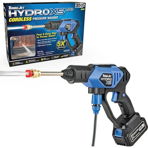 Ontel Turbo Jet HydroX5 Portable Cordless Pressure Washer