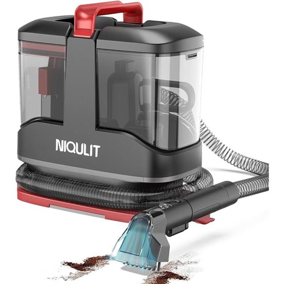 Portable Carpet and Upholstery Cleaner with Strong Suction