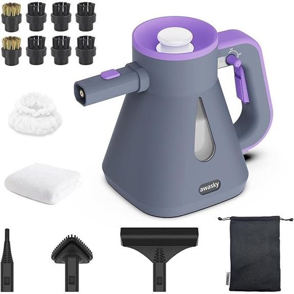 Portable Handheld Steam Cleaner with 14-Piece Kit
