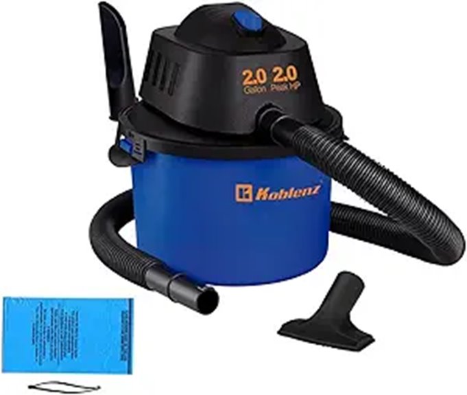 Koblenz WD-2L Portable Wet Dry Vacuum Cleaner