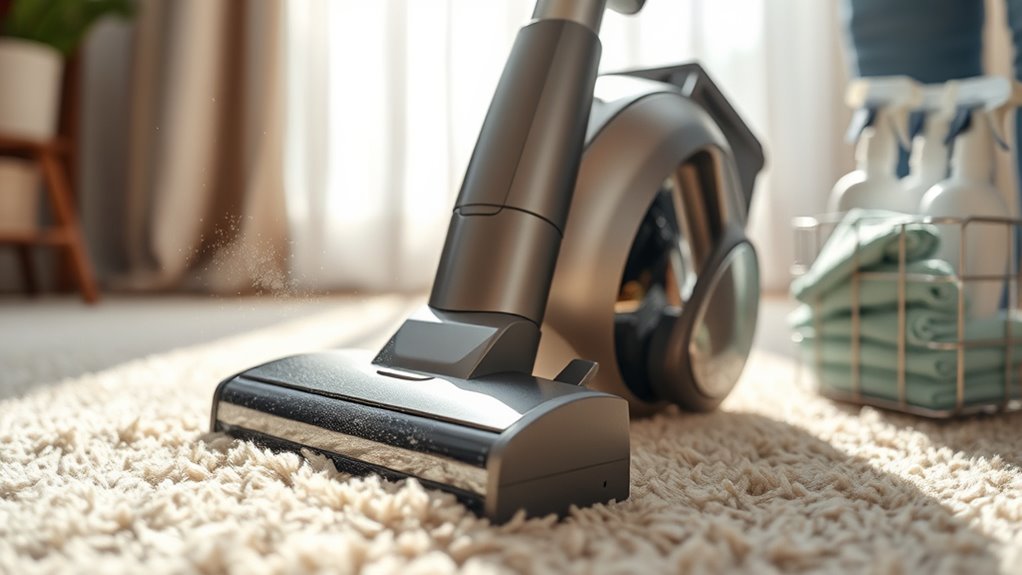 post vacuum dust control