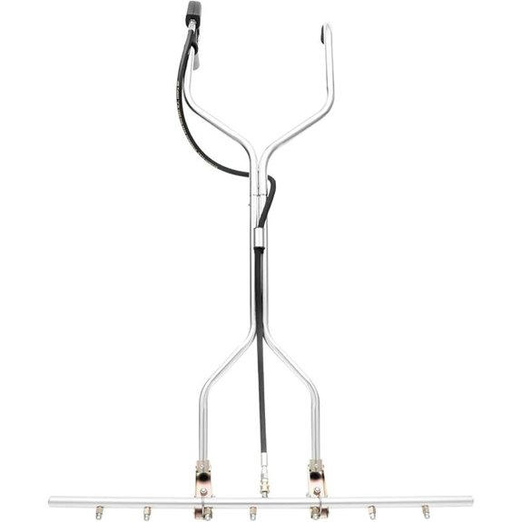 Power Washer Broom Attachment with Nozzles and Wheels