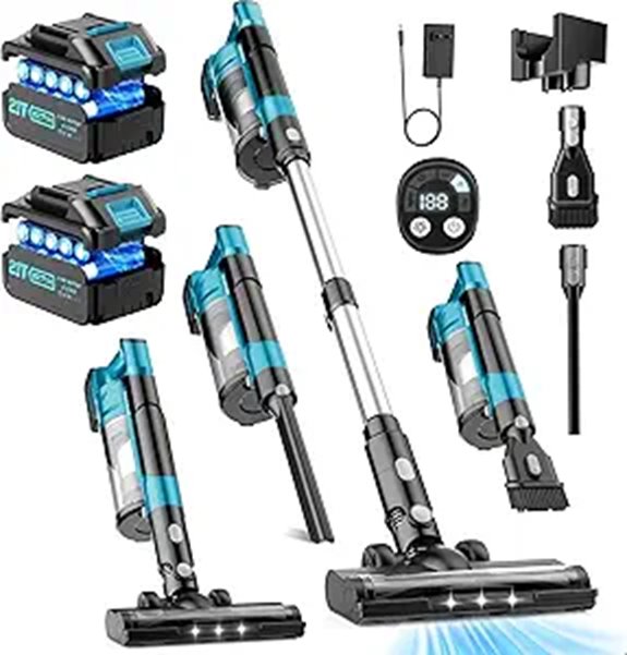 700W Cordless Vacuum Cleaner with Dual Batteries