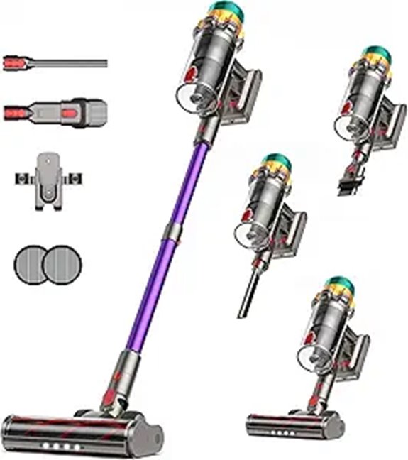 Cordless Vacuum Cleaner 50KPA 600W Large Dust Cup