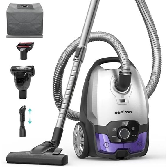Canister Vacuum Cleaner 1700W HEPA 5L Cord Rewind