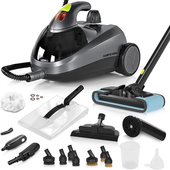 Heavy-Duty Steam Cleaner with 22 Accessories