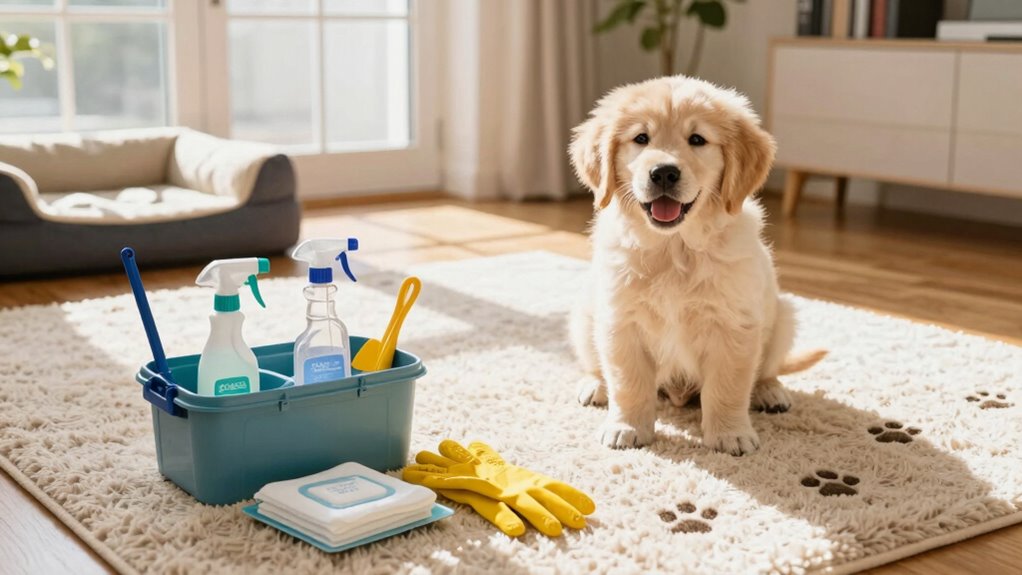 preparing for puppy accidents