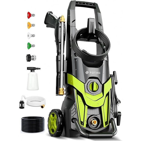 Pressure Power Washer with Nozzles & Foam Cannon