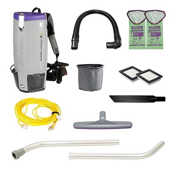 ProTeam Super Coach Pro 10 Backpack Vacuum Kit