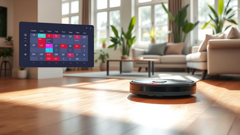 remote control cleaning schedules