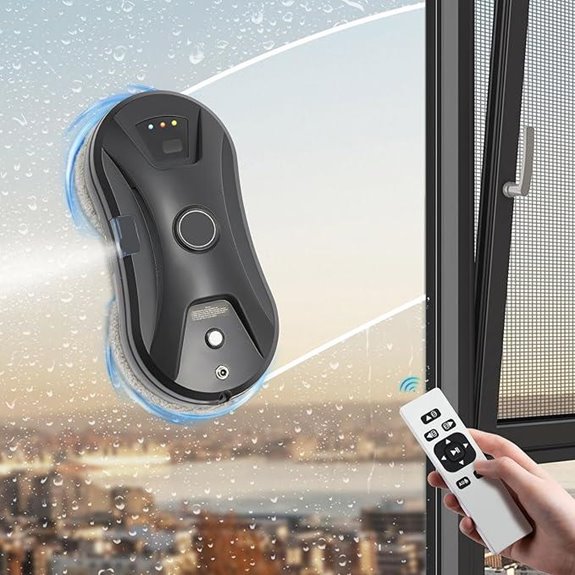 Smart Glass Cleaner Robot with Remote Control