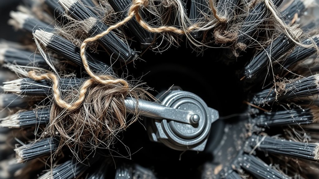 remove hair buildup regularly