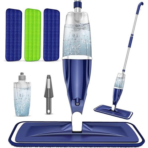 Microfiber Spray Mop for Floors with Reusable Pads
