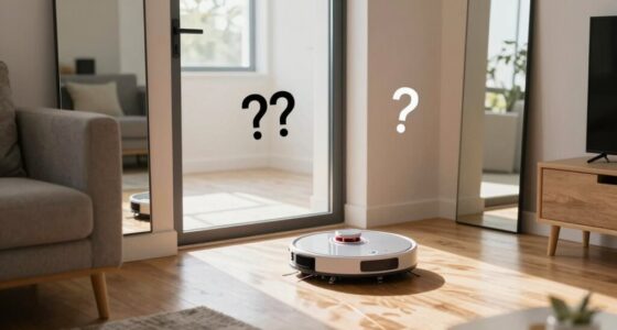 robot vacuums confuse mirrors