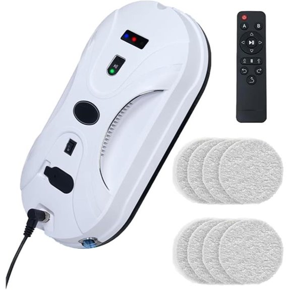 Automatic Window Cleaning Robot with Spray and Remote