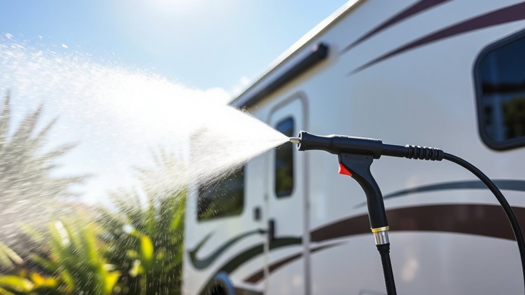 rv cleaning pressure considerations