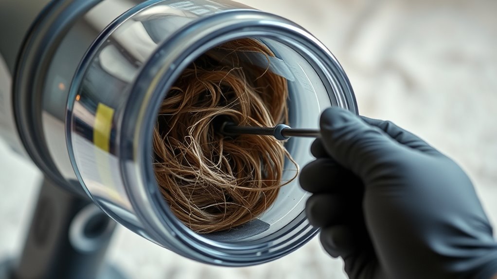 safe vacuum clog removal