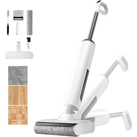 Wet Dry Vacuum Cleaner with Self-Cleaning and Edge Cleaning