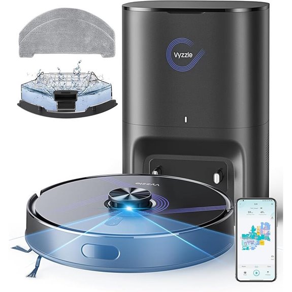 Vyzzle Robot Vacuum & Mop Self-Emptying WiFi App