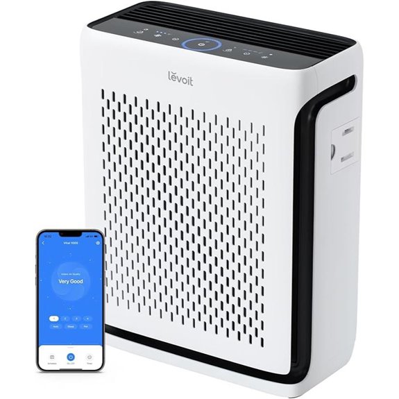 smart air purifier for large rooms