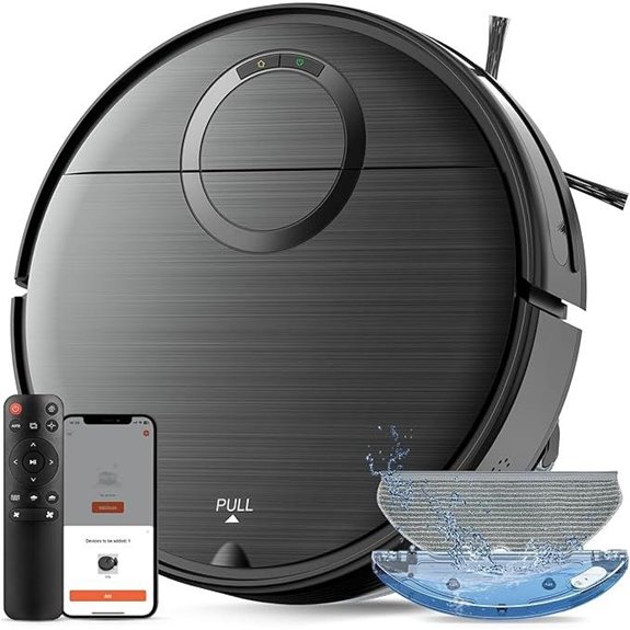 Robot Vacuum & Mop Combo with Wi-Fi Control