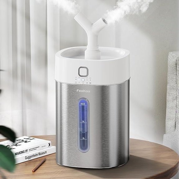 Feekaa 4L Stainless Steel Cool Mist Humidifier