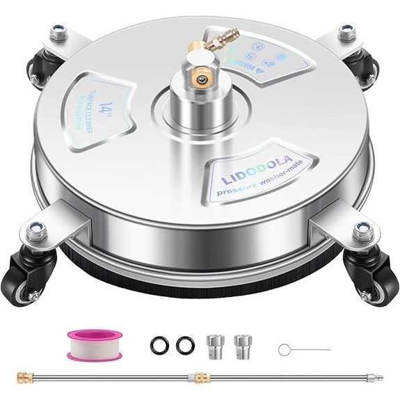 14 Stainless Steel Pressure Washer Surface Cleaner