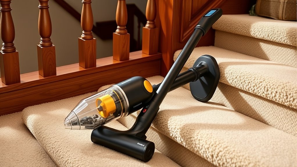 stair cleaning cordless features