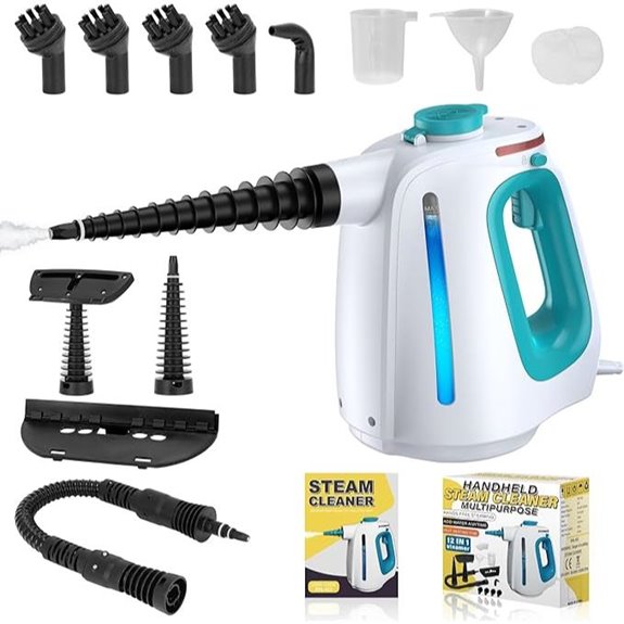Steam Cleaner with Accessories and Water Lock