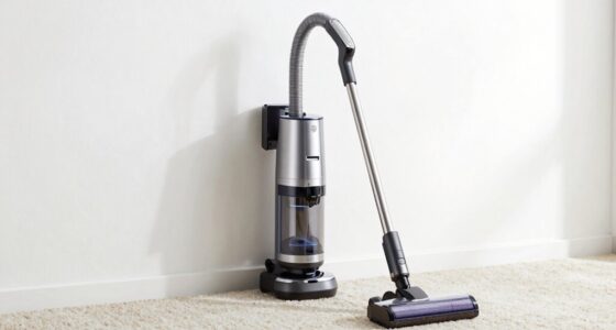 top central vacuum picks