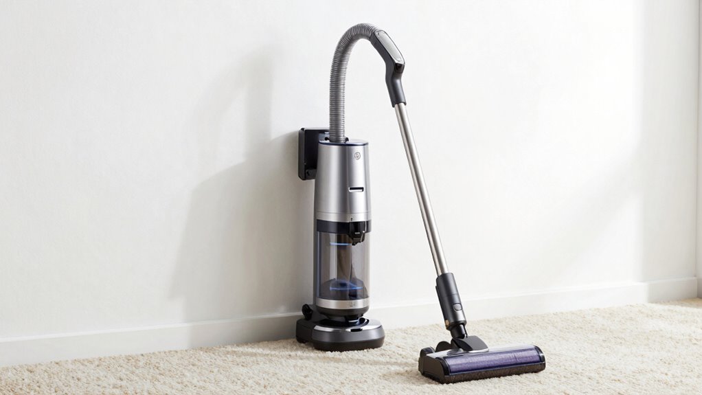 top central vacuum picks