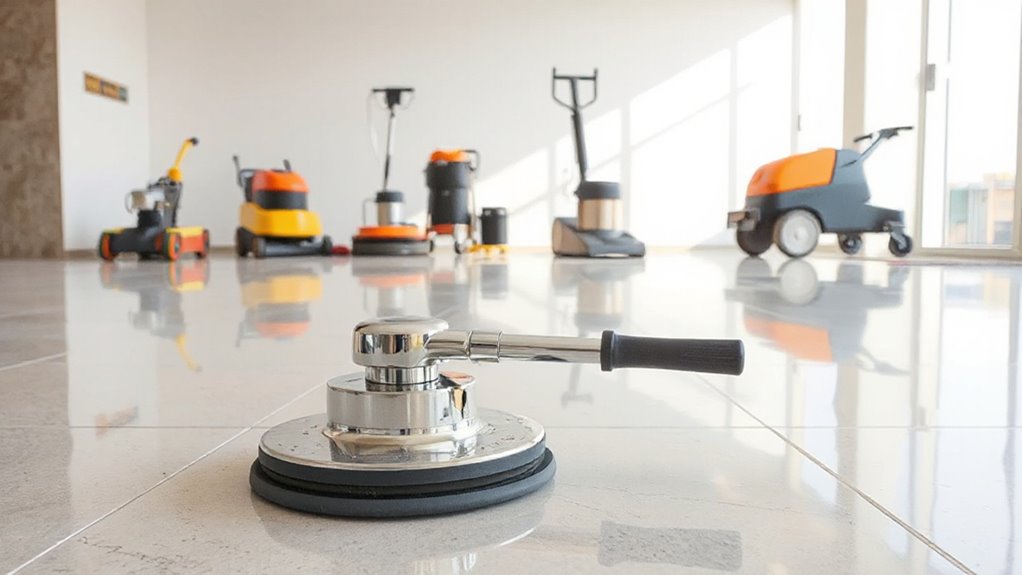 top tile floor polisher guides