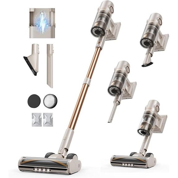 Cordless Vacuum Cleaner with Touch Screen and LED