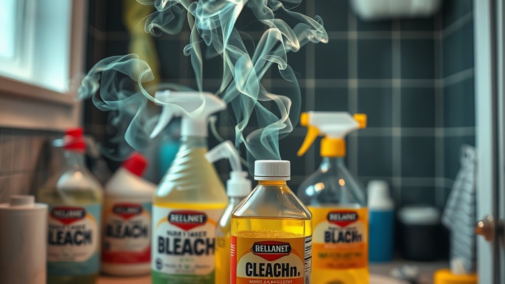 toxic fumes from chemical reactions