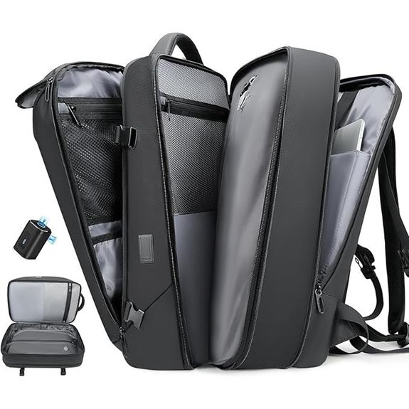 Vacuum Seal Travel Backpack with USB Charging